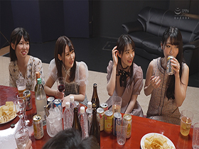 AV業界合コン!3 皆月ひかる 涼花くるみ 杏羽かれん 花井しずく ~AV業界騒然の飲酒、淫乱、淫行が交わる大合コン合戦! サンプル動画サムネイル